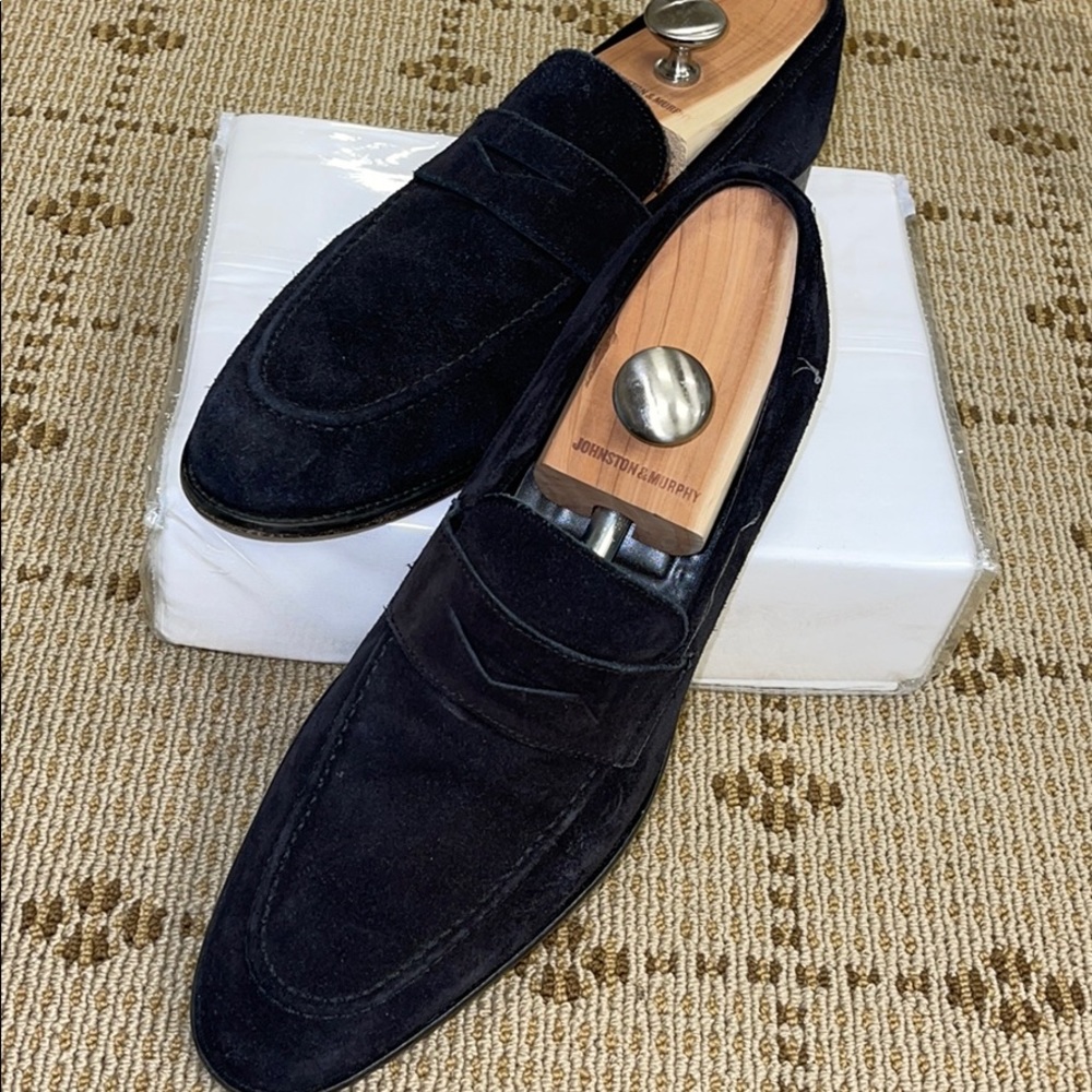 Men’s Black Suede To Boot New York Shoes